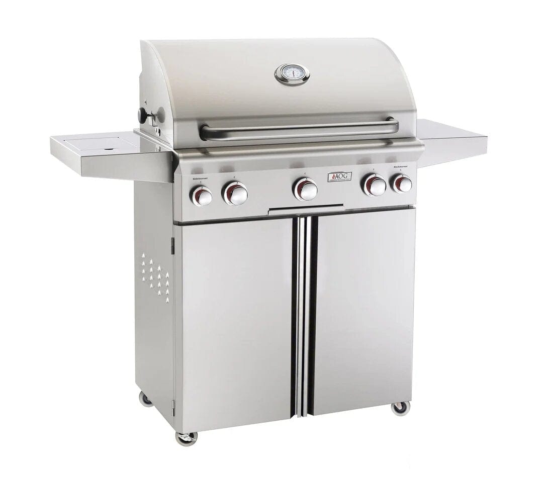 American Outdoor Grill T-Series 24" Portable Grill With Rotisserie & Single Side Burner