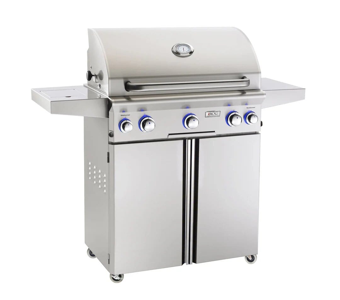 American Outdoor Grill L-Series 30" Portable Grill With Rotisserie & Single Side Burner