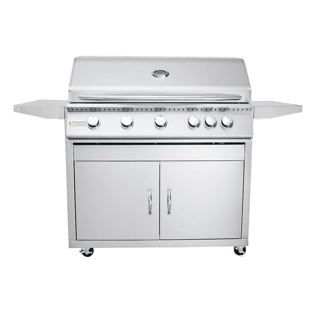 RCS Premier Series 40" 5-Burner Freestanding Grill w/ Rear Infrared Burner