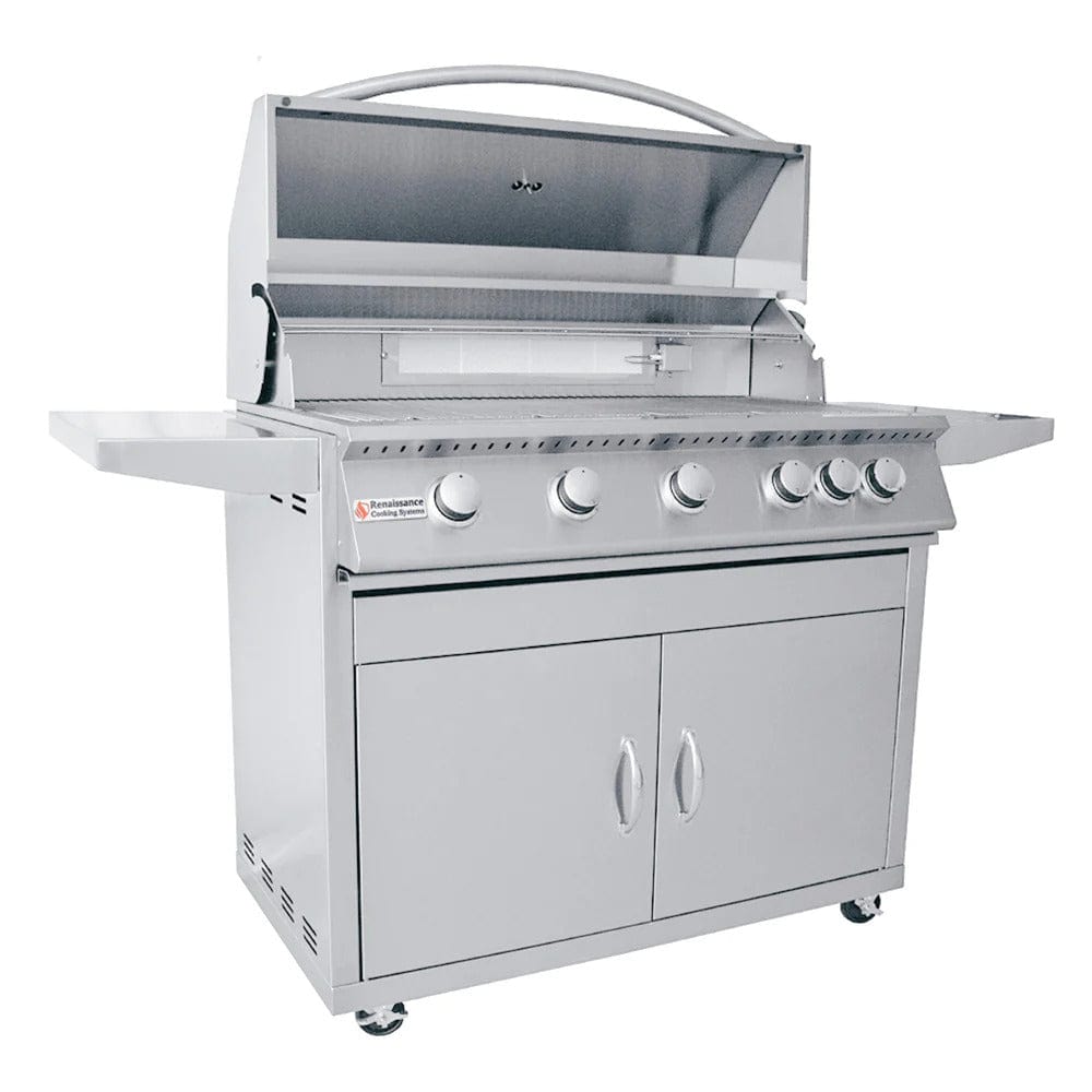 RCS Premier Series 40" 5-Burner Freestanding Grill w/ Rear Infrared Burner