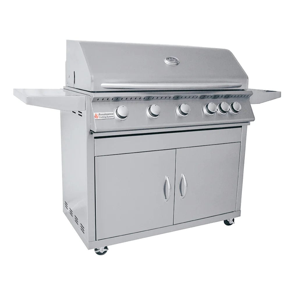 RCS Premier Series 40" 5-Burner Freestanding Grill w/ Rear Infrared Burner