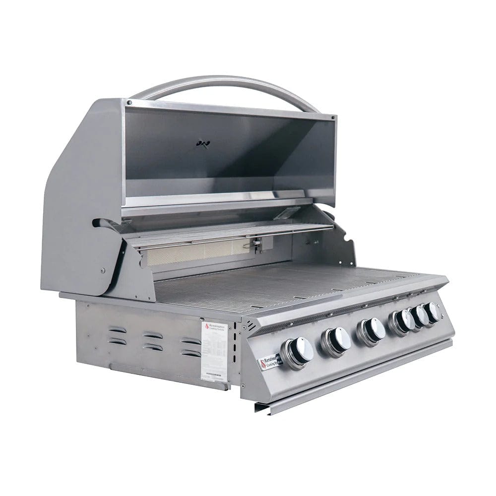 RCS Premier L Series 40" 5-Burner Freestanding Grill w/ Rear Infrared Burner & LED Lights