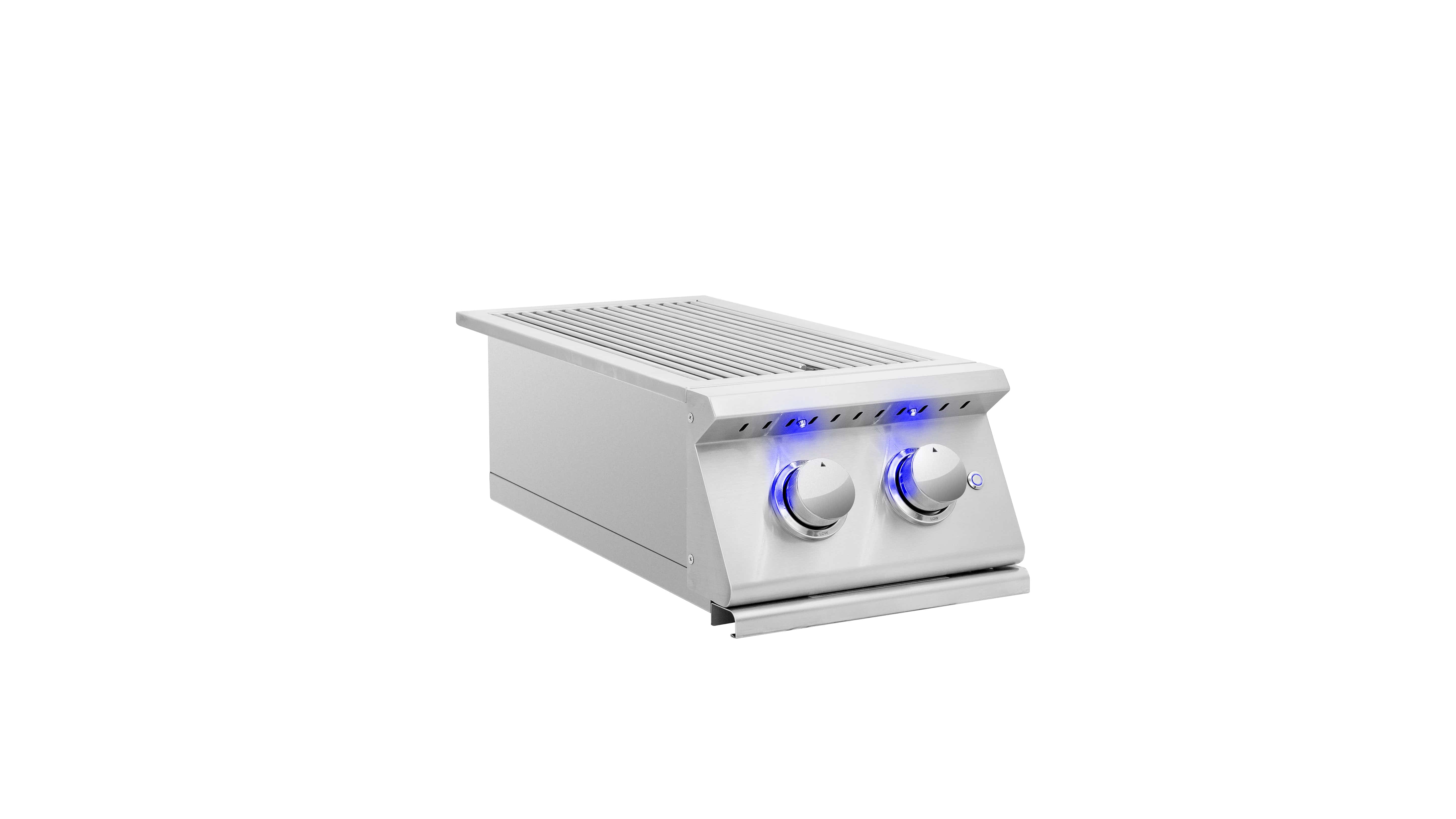 Summerset Built-in Sizzler Pro Double Side Burner With LED Illumination