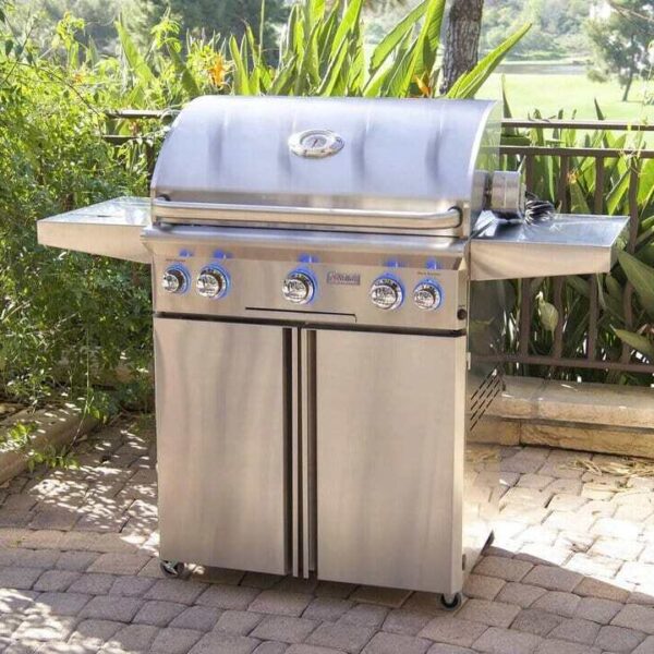 American Outdoor Grill L-Series 30" Portable Grill With Rotisserie & Single Side Burner